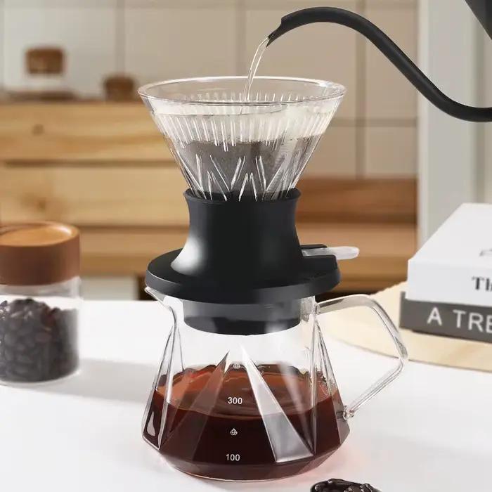Tasse filtrante à café réutilisable de type goutte à goutte, papier filtre à café infusé à la main, 