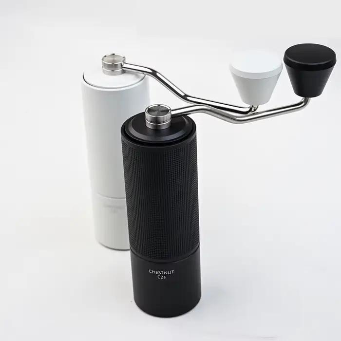 TIMEMORE – moulin à café manuel châtain C2S, nouvelle mise à niveau, corps métallique intégré, Porta