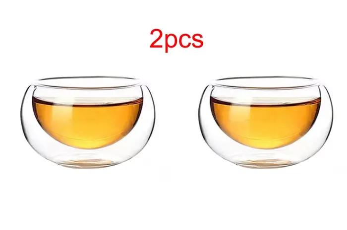 Théière en verre transparent résistant à la chaleur, tasse juste, théière Cha Hai avec infuseur, bou