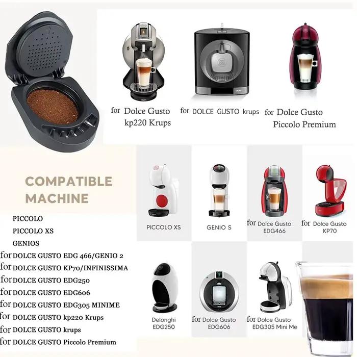 Adaptateur de Capsule pour Capsules Nespresso originales, conversion pour Dolce Gusto Crema, pour Ma