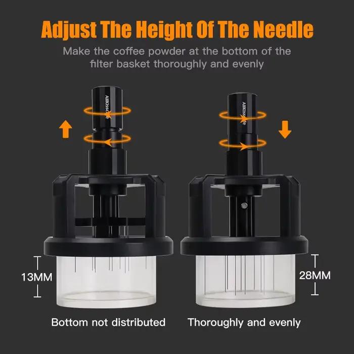 ALIKISSCAFE WDT outils rotatifs 51mm 54mm 58mm agitateur à expresso distributeur d'aiguilles accesso