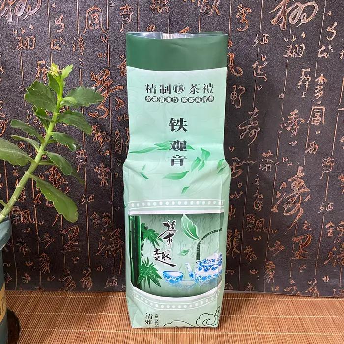 Sachet de thé Oolong au Ginseng 250g, sachet scellé de thé Oolong au lait Alishan, sachet de thé Tie