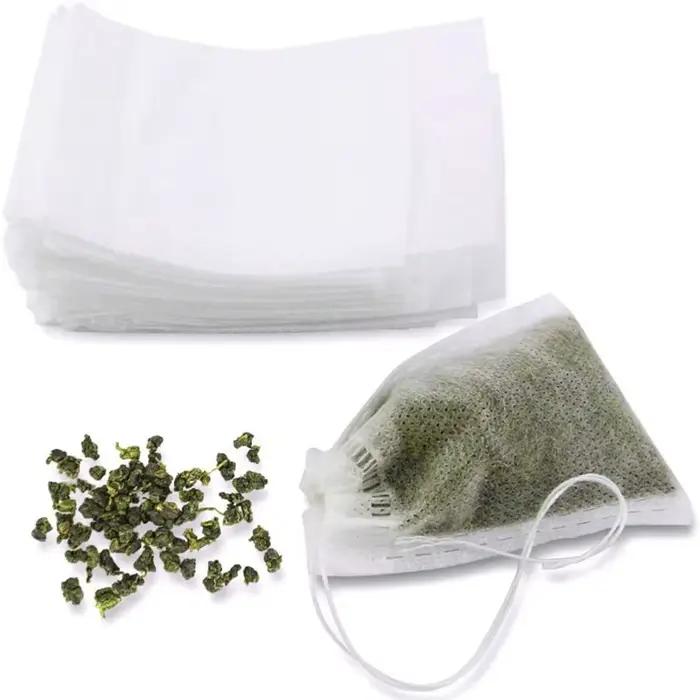 Sachets filtre à thé naturel, 100 pièces, 5x7/6x8/7x9cm, pour adt scalp thé café épices poulet, sach