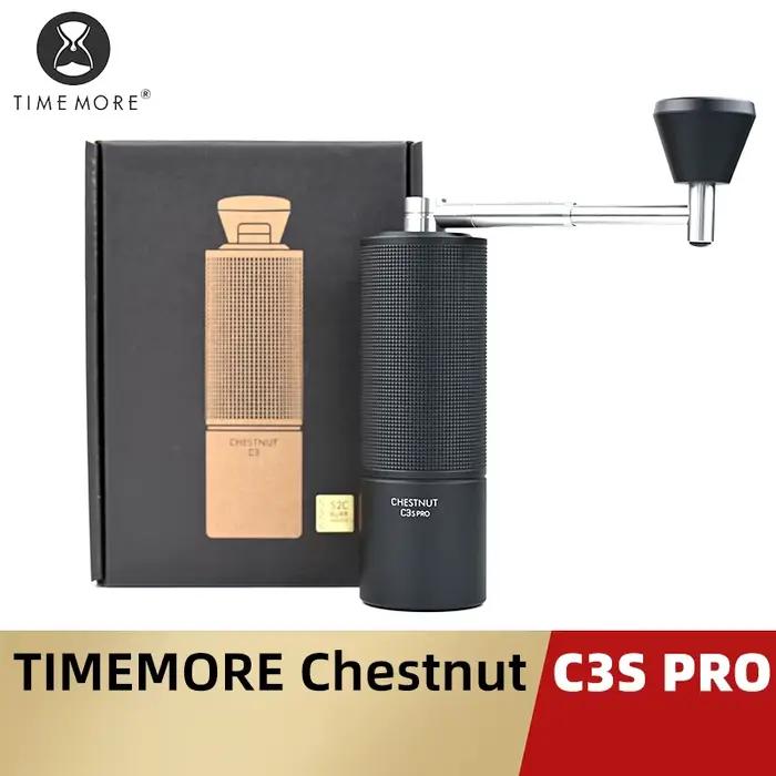 TIMEMORE – moulin à café manuel Chestnut C3S Pro / C3ESP Pro, avec manivelle pliable, bavure S2C à l