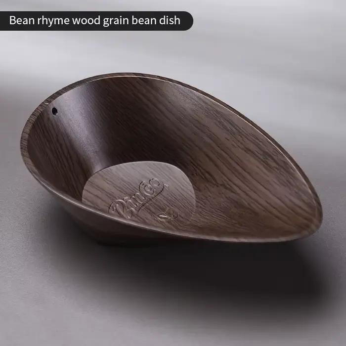 BINCOO plateaux à doseur de grains de café pesant la pelle à grains de noyer en bois massif cuillère
