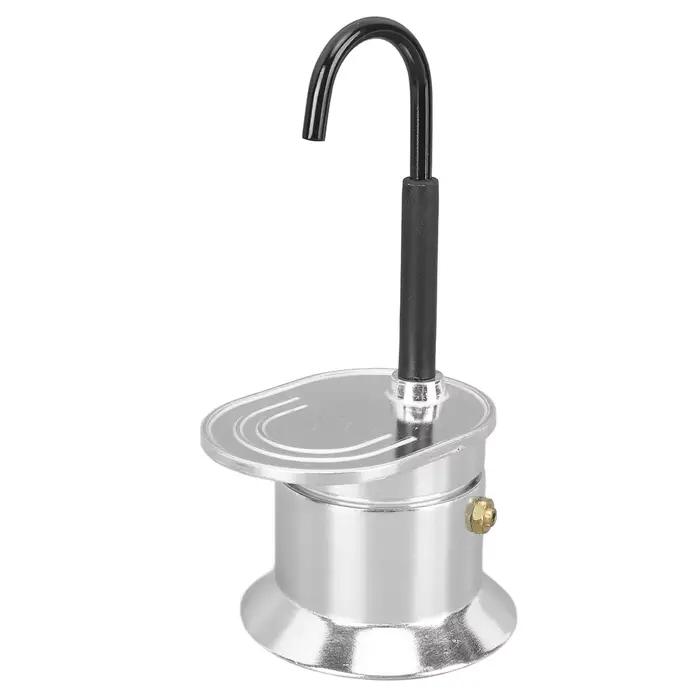 Cafetière Italienne en Alliage d'Aluminium, Mini Machine à Expresso, Bec Unique, Cuisinière Moka, 1 