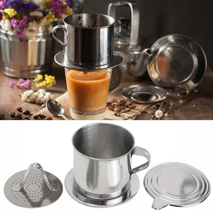 Filtre à café en acier inoxydable de Style vietnamien, Pot à infuser, Portable, pour la maison, le b