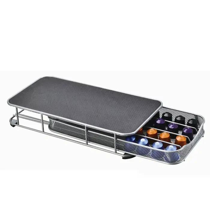 Support pour dosettes de café en fer forgé, boîte de rangement pour capsules de café Nespresso, 40 p
