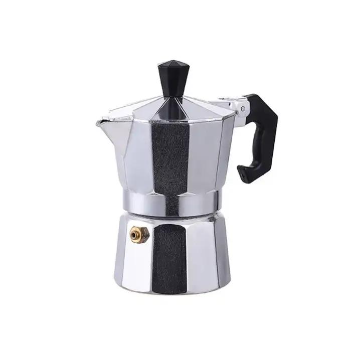 Cafetière Moka en aluminium octogonale, cafetière à expresso, bouilloire à expresso avec filtre, per