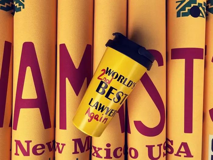 "Better Call Saul" Tasse d'eau Tasse à café jaune Tasse isolée pour voiture en acier inoxydable "Bre