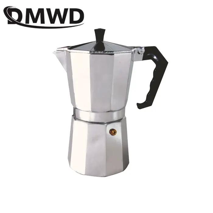 Cafetière italienne en aluminium pour moka expresso, bouilloire moka, percolateur latte, pot à filtr