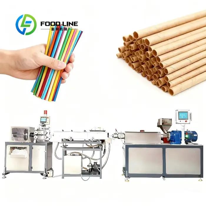 Machine de fabrication de pailles en PLA entièrement automatique personnalisée, extrudeuse de plasti