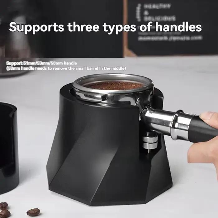 Support de Tamper à Café pour Poignée de 51/53/58mm, Accessoire Réglable et Antidérapant Astronomiqu