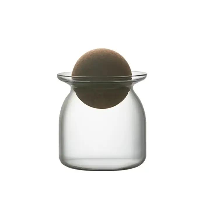 Pot de stockage de grains de café scellé rétro, verre de qualité alimentaire, conservation de la pou