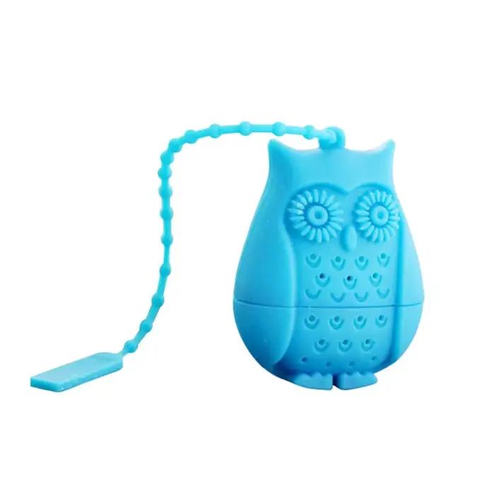 Sachets de Thé Réutilisables en Silicone avec Longue Corde, Mignon, Théière, Cuir oral elu, Passoire