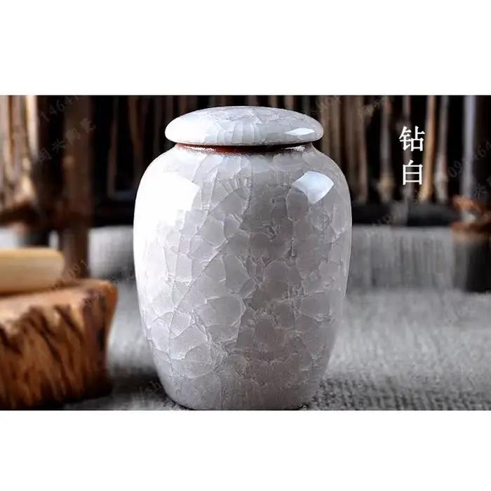 Tieguanyin – boîtes de thé Zisha scellées, en céramique, colorées, craquelées, accessoires de décora