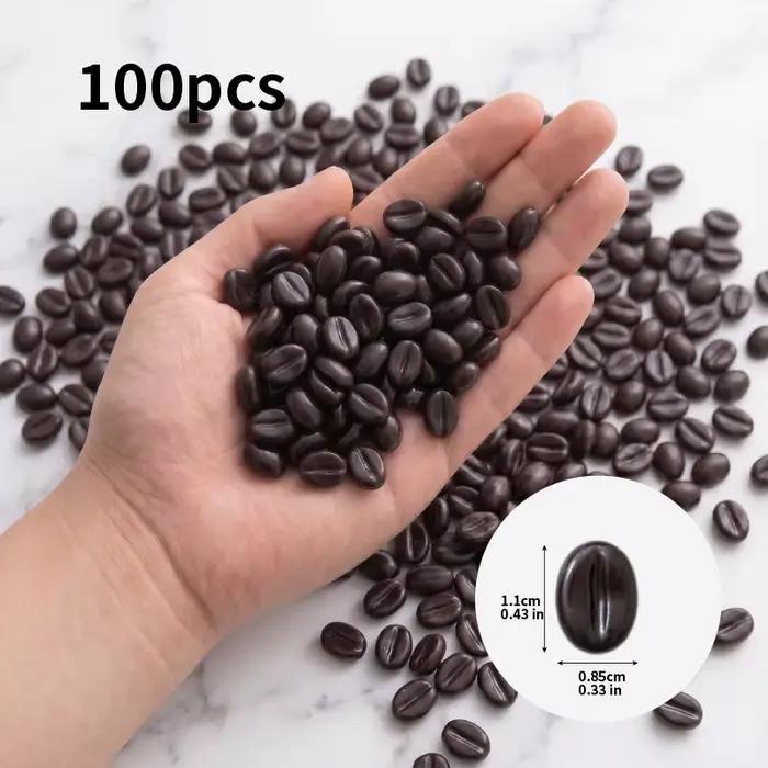 Grains de café artificiels réalistes, fausses fèves de café pour la photographie, la décoration de t
