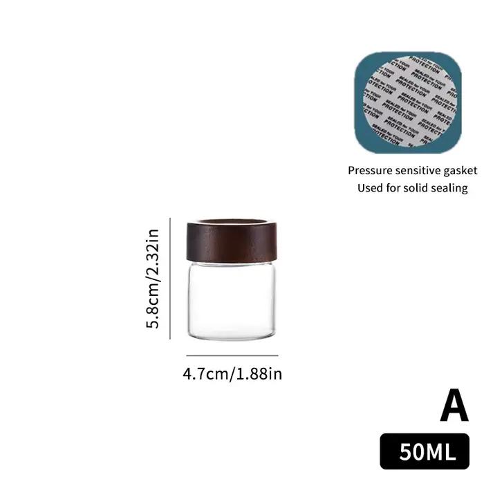Conteneur de stockage de grains de café, présentoir de tubes, bouteille de thé en verre, doseur uniq