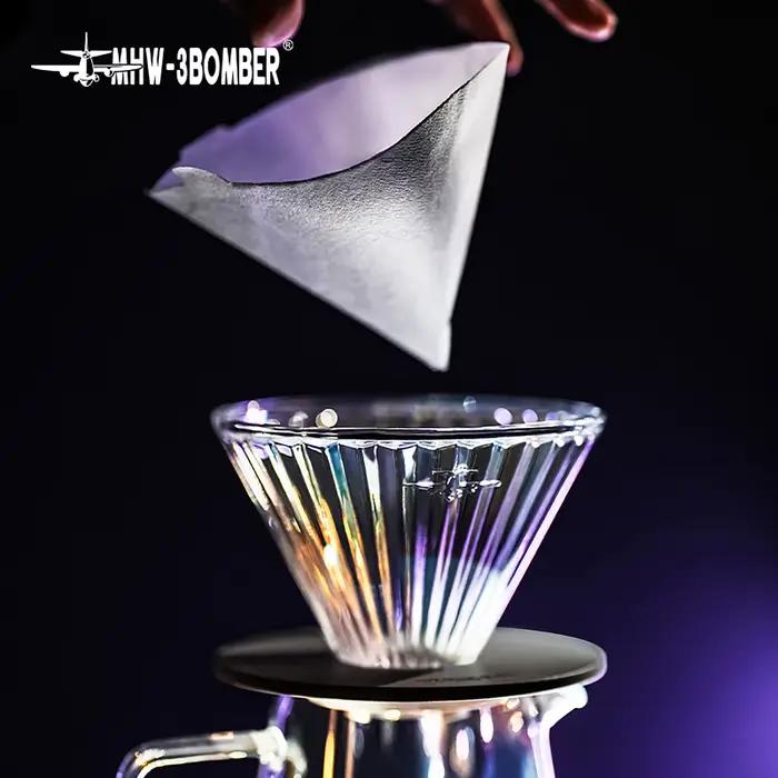MHW-3BOMBER verser sur les tasses de filtre à café filtres en verre réutilisables accessoires de Bar