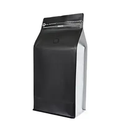 50pcs papier d'aluminium anti-odeur poudre de grain de café emballage à fermeture éclair avec Valve 