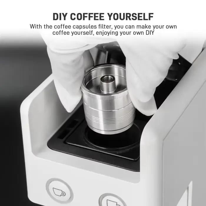 BSEVB-pour Machine à café Illy capsule réutilisable remplacement de dosette de café en acier inoxyda