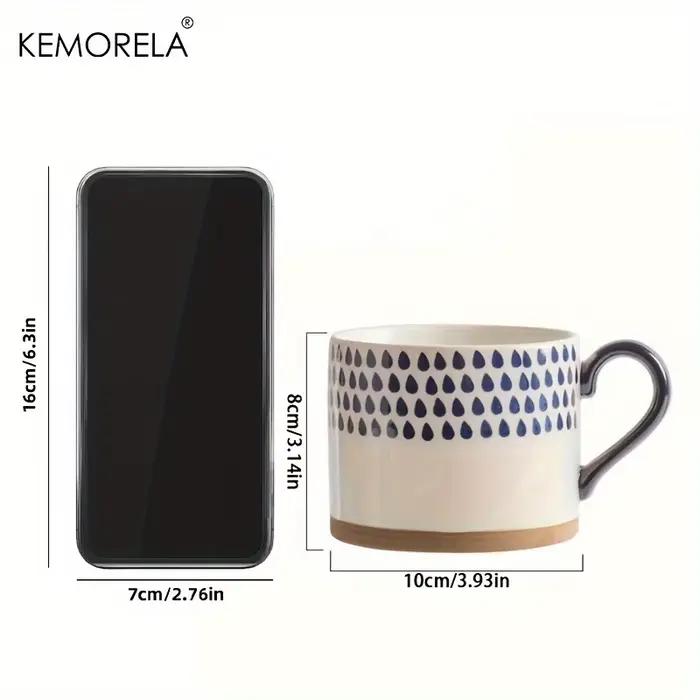 KEMORELA 1 pièces 450ML tasse en céramique nordique café tasse à lait avec poignée rétro grande capa