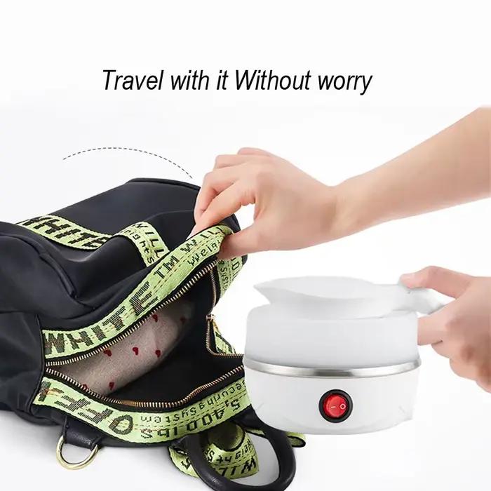 Théière pliable et Portable, chauffe-eau 600ML, bouilloire électrique de voyage domestique 220V, app