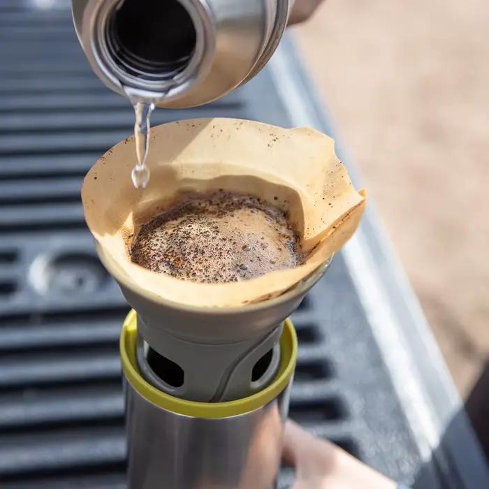 WACACO-Cafetière goutte à goutte portable en acier inoxydable, avec filtre en papier 10 cônes