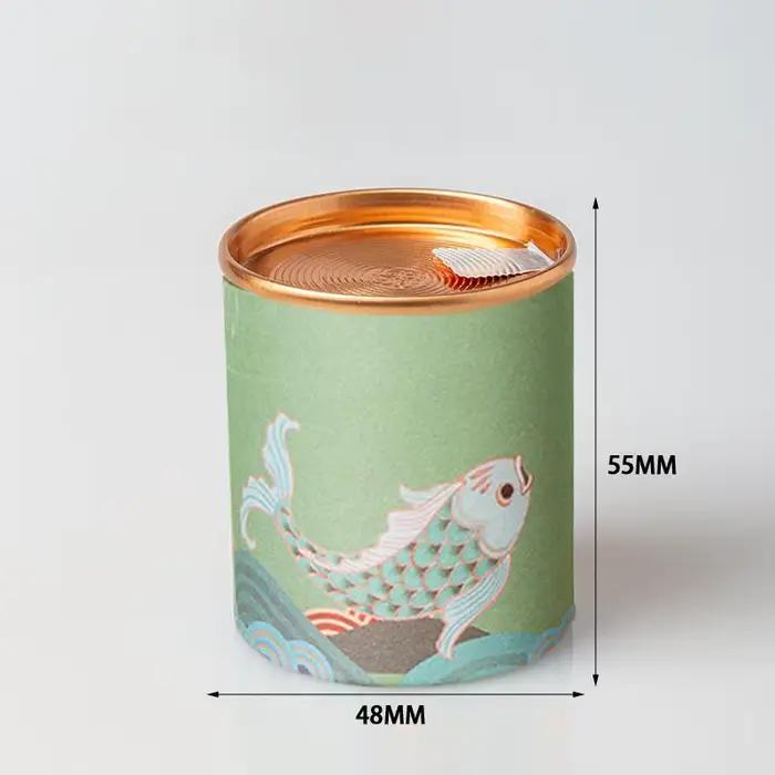 Boîte à thé en forme de poisson Koi charmant - 1 boîte rétro miniature pour les amateurs de thé - So
