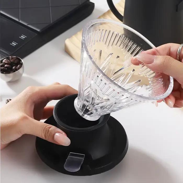 Tasse filtrante à café réutilisable de type goutte à goutte, papier filtre à café infusé à la main, 