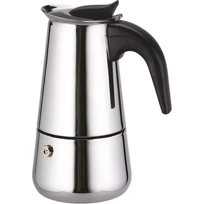 Cafetière Moka italienne en acier inoxydable pour expresso 2/4/6/9/12 tasses, utilisation à la maiso