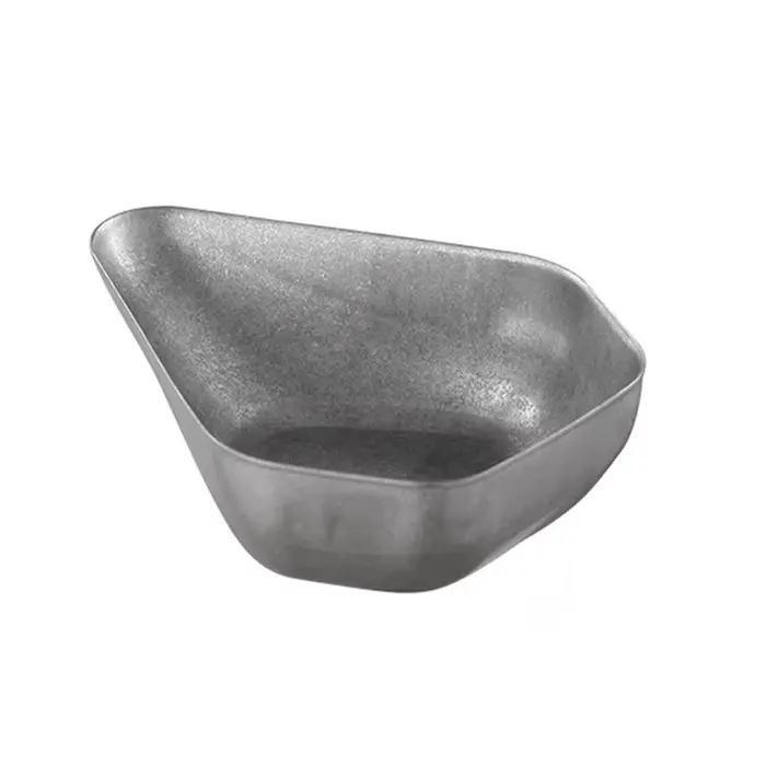 Tasse doseuse de grains de café en acier inoxydable, plateau de pesage de grains rétro résistant à l