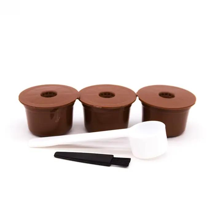 Capsules de café réutilisables, 3 pièces, pour Caffitaly, dosettes de café rechargeables en plastiqu