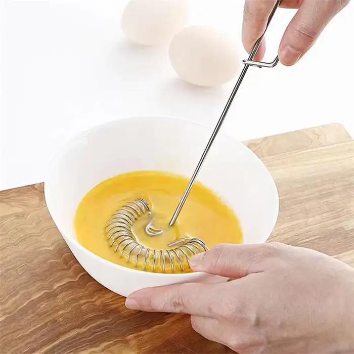 Mousseur à lait en acier inoxydable, fouet robuste en acier inoxydable, construit pour durer aide au