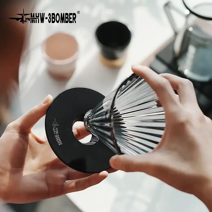 MHW-3BOMBER verser sur les tasses de filtre à café filtres en verre réutilisables accessoires de Bar