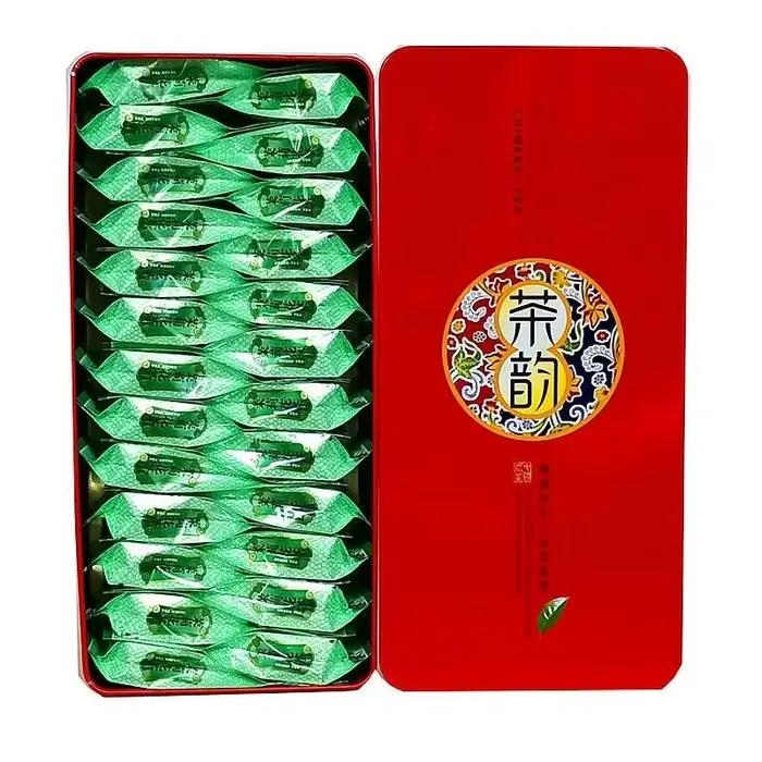 Boîte carrée en fer blanc scellée, emballage en métal pour thé, capacité 100g-250g