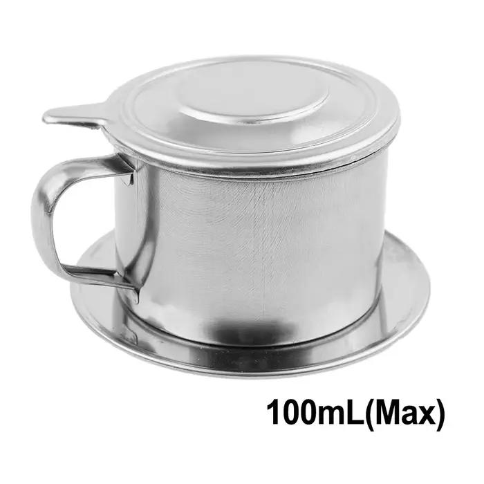 Cafetière vietnamienne authentique de 50 ml/100 ml, cafetière à filtre anti-goutte en acier inoxydab