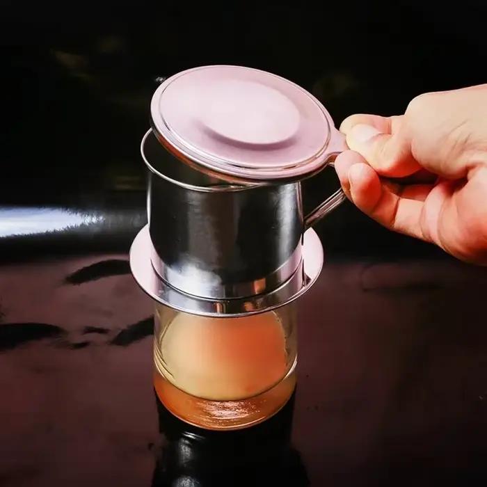 Filtre à café en acier inoxydable de Style vietnamien, Pot à infuser, Portable, pour la maison, le b