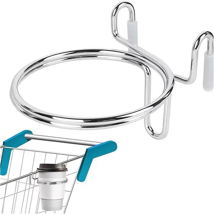 1 porte-gobelet pour chariot de courses |   Portable |   Support à suspendre pour tasses à café, por