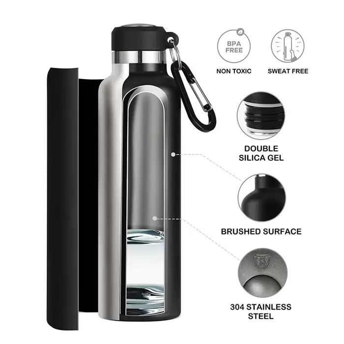 FEIJIAN Thermos bouteille d'eau Portable tasse thermique en acier inoxydable flacon anti-fuite Mini 