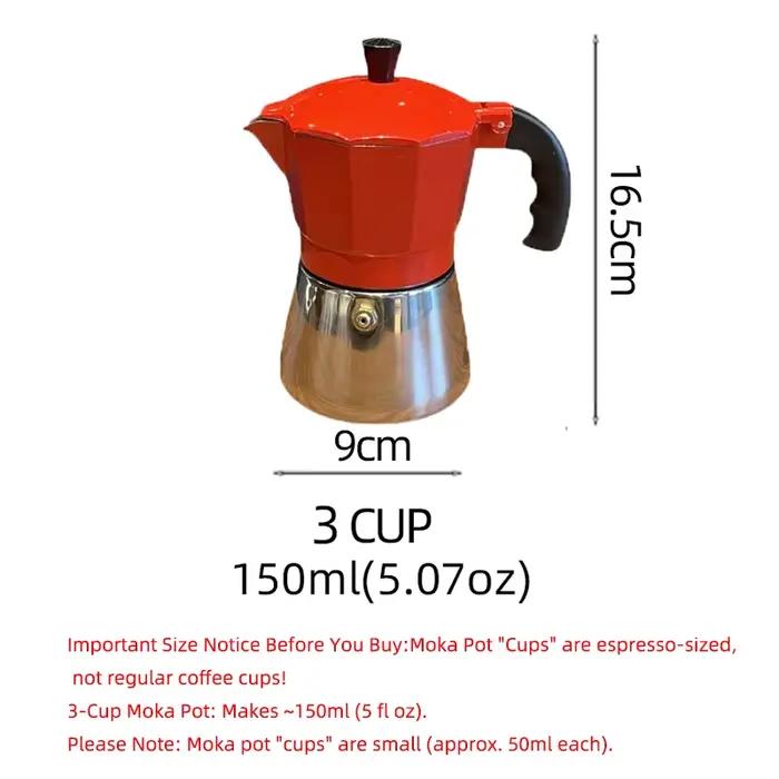 Cafetière à expresso et à café classique pour cuisinière, Moka Pot pour la préparation de café itali