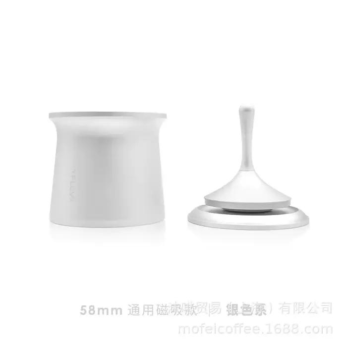 Tasse de café gyroscopique en poudre de 58mm, moulin à café italien infusé à la main, carte externe,