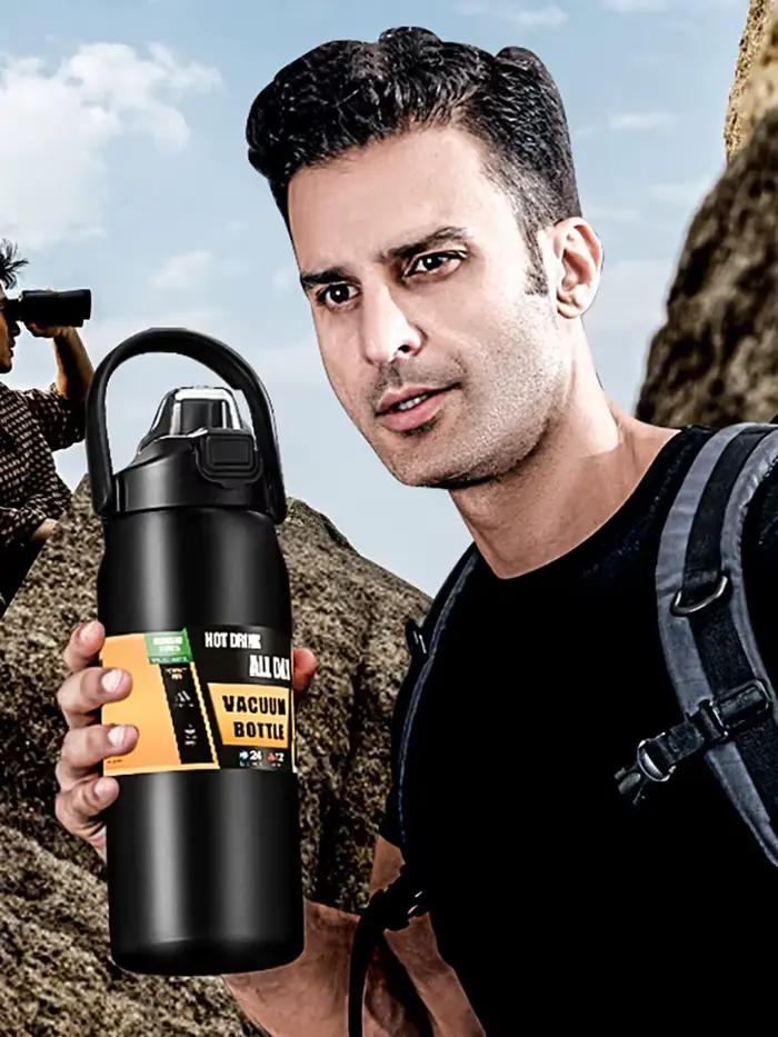 Thermos Portable avec paille 304 tasse thermique en acier inoxydable gobelet tasse à café flacons so