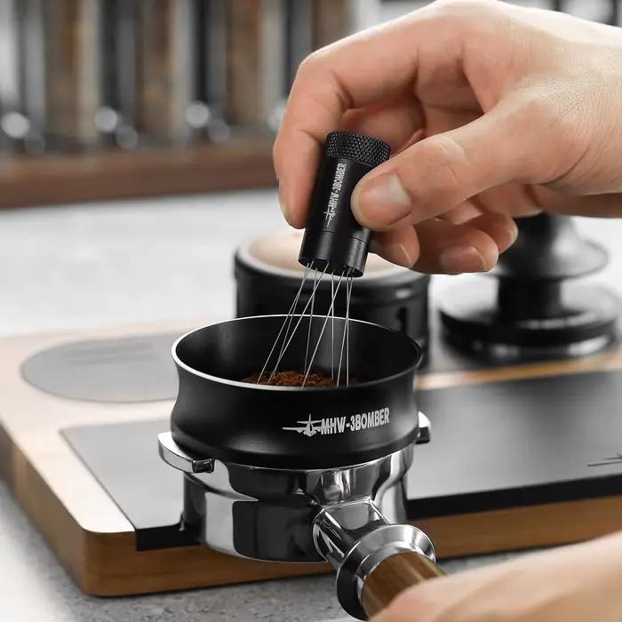 Ensemble d'entonnoirs de dosage magnétiques, anneau de dosage pour expresso de 58mm et Kit d'écran d