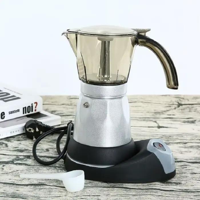 220V 480W 3 tasses électrique thé cafetière Pot Cafetera Machine moka amovible café cuisine outil bu