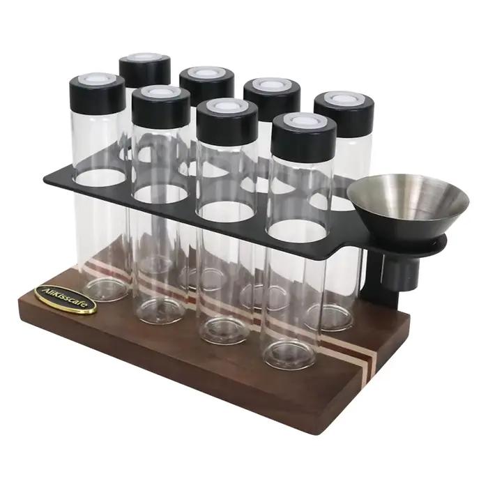 Alikisscafe – Tube de stockage de grains de café, conteneur d'affichage, Valve d'échappement de thé 
