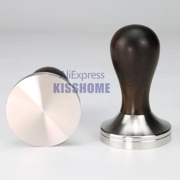 Doseur à café 41mm 49mm 51mm 53mm 57.5mm 58.35mm, manche en bois, acier inoxydable, Delonghi Brevill