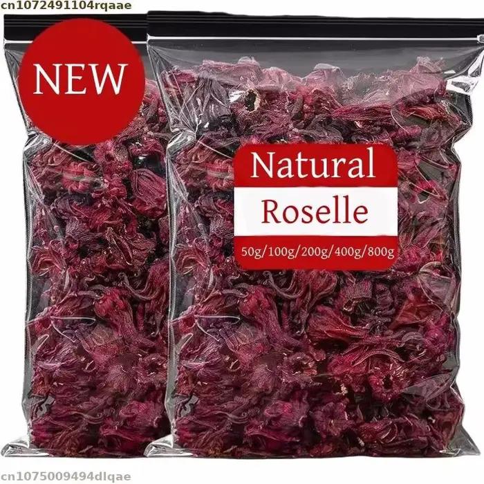 Fleurs d'hibiscus séchées naturelles pures pour la beauté, la santé, la fabrication de savons, de pa