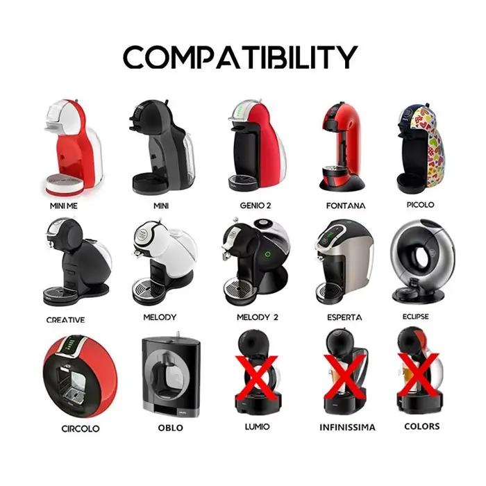3 pièces/ensemble Capsule de café rechargeable Dolce Gusto Nescafé Dolce Gusto Capsule réutilisable 