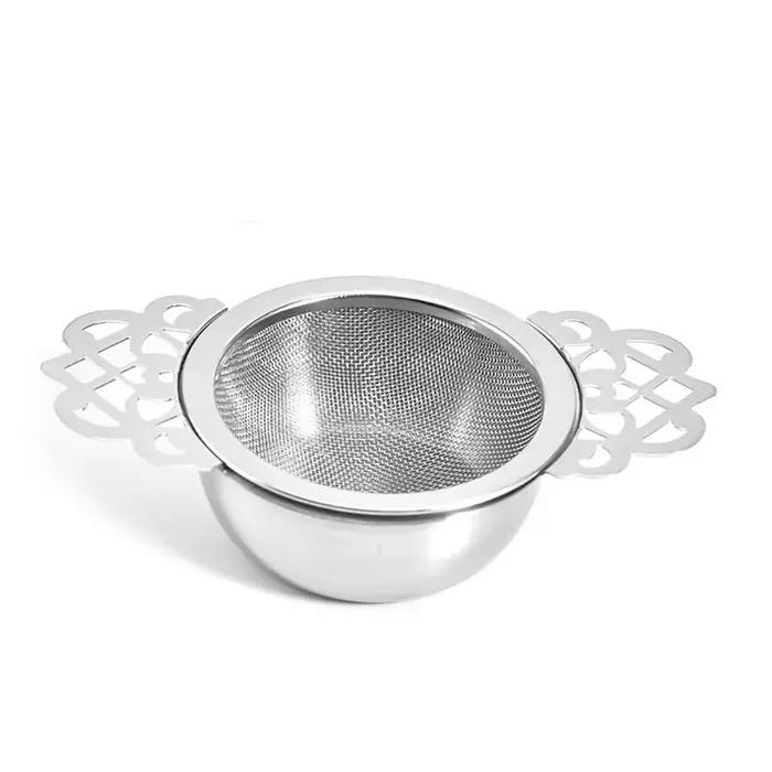 Passoire à thé Double oreille, maille Fine, infuseur à épices en acier inoxydable, filtre, machine à
